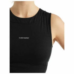 Icebreaker Women's Zoneknit Cropped Bra-Tank - Top -Outdoor Equipment Sales Shop icebreaker womens zoneknit cropped bra tank top detail 5