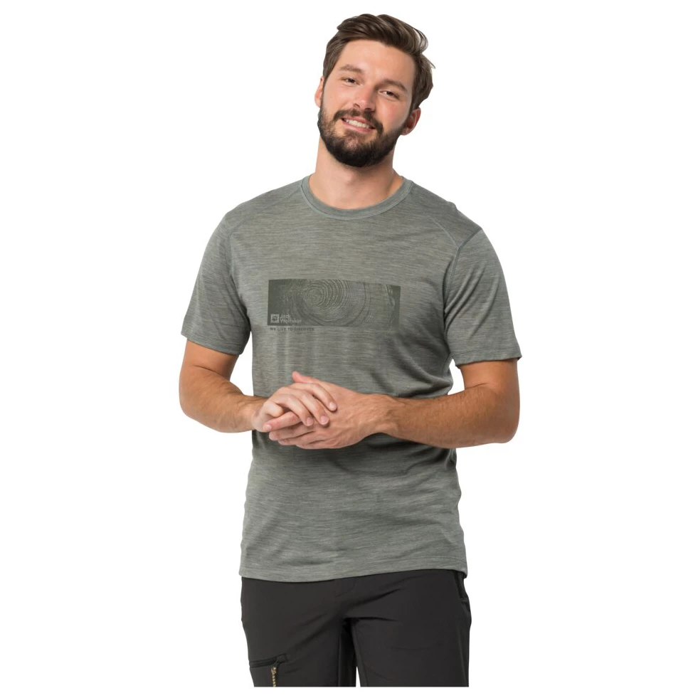 Jack Wolfskin Kammweg Graphic S/S - Sport Shirt 4 Jack Wolfskin Kammweg Graphic S/S - Sport Shirt - Image 2