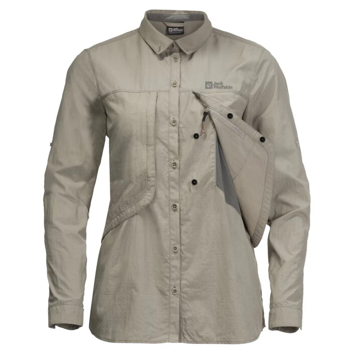 Jack Wolfskin Women's Diskovera L/S Shirt - Blouse 4 Jack Wolfskin Women's Diskovera L/S Shirt - Blouse - Image 2