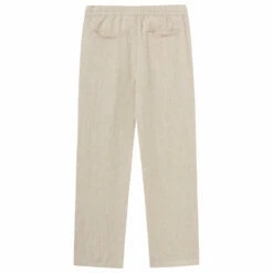 KnowledgeCotton Apparel Loose Linen Pants - Casual Trousers -Outdoor Equipment Sales Shop knowledgecotton apparel loose linen pants casual trousers detail 2