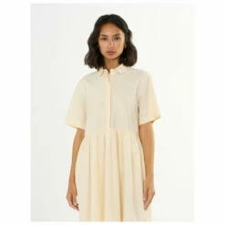 KnowledgeCotton Apparel Women's Seersucker - Dress -Outdoor Equipment Sales Shop knowledgecotton apparel womens seersucker dress detail 3