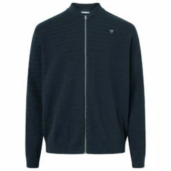 KnowledgeCotton Apparel Zig-Zag Pattern Badge - Casual Jacket