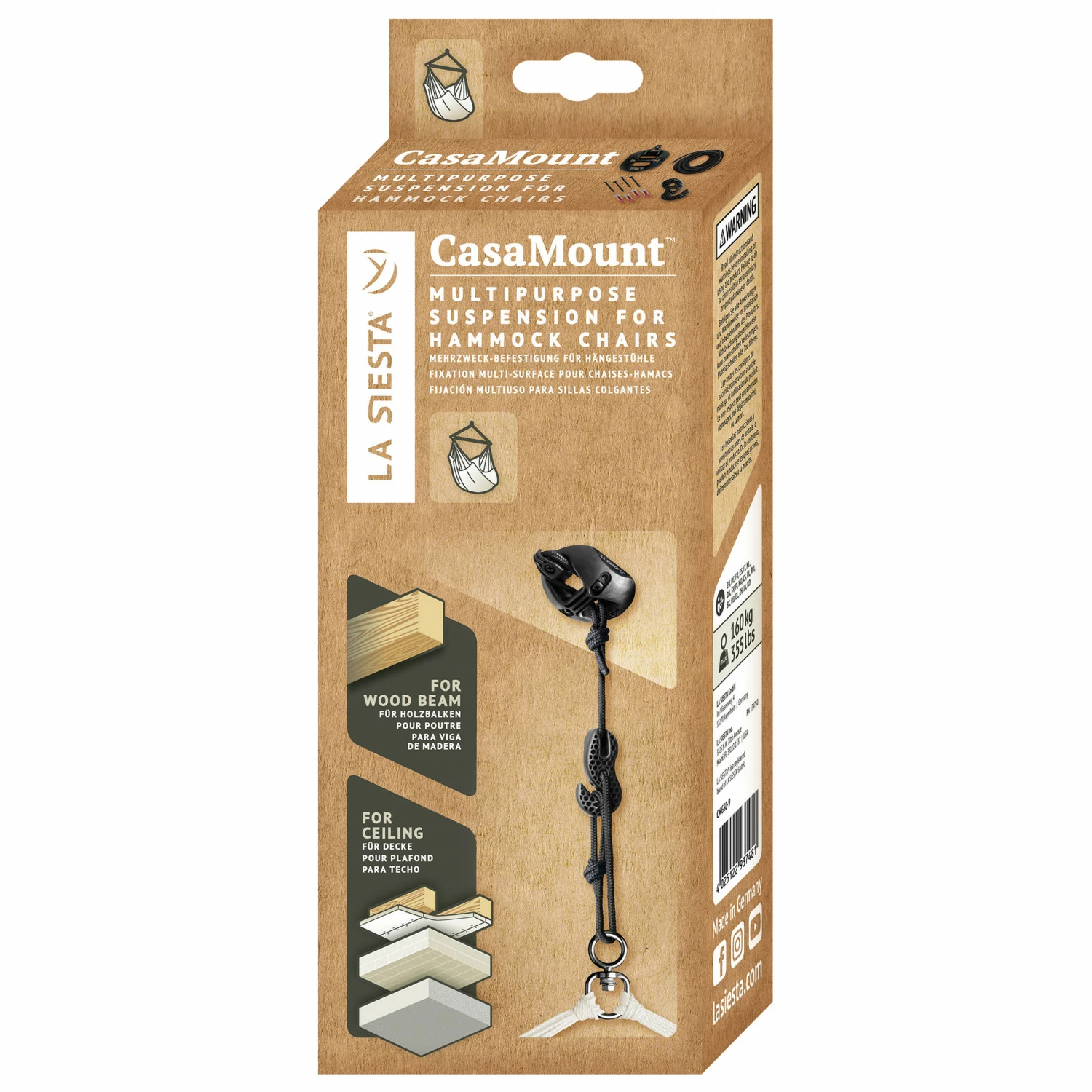 LA SIESTA CasaMount Hanging Chair 4 LA SIESTA CasaMount Hanging Chair - Image 2