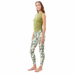 MANDALA Women's Side Ruffled Top - Yoga Top -Outdoor Equipment Sales Shop mandala womens side ruffled top yoga top detail 4