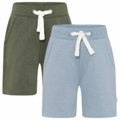 Minymo Boy's Basic 53 Sweat Short (2-Pack) - Shorts