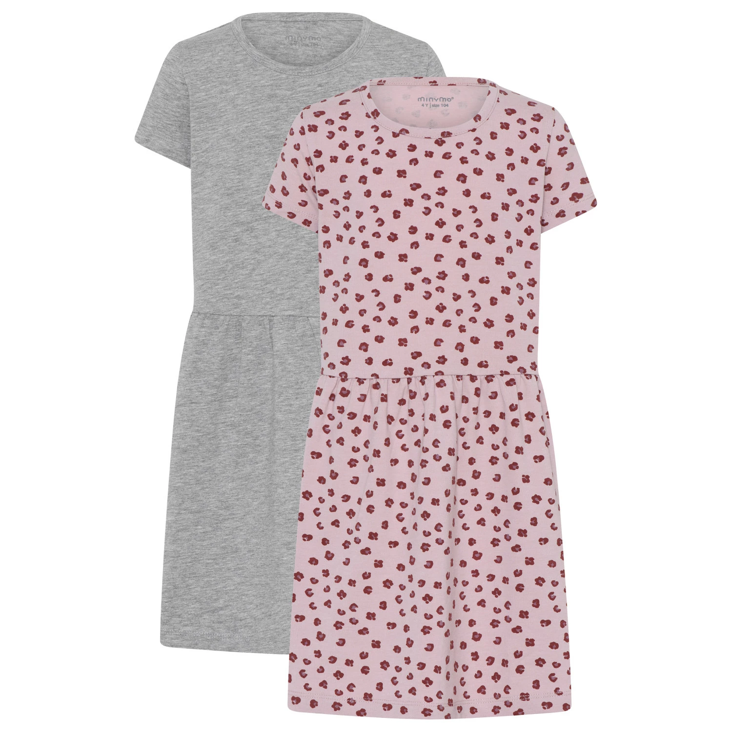 Minymo Girl's Dress S/S (2-Pack) - Dress 3 Minymo Girl's Dress S/S (2-Pack) - Dress