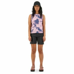 Mons Royale Women's Icon Relaxed Tank Tie Dyed - Merino Shirt -Outdoor Equipment Sales Shop mons royale womens icon relaxed tank tie dyed merino shirt detail 4
