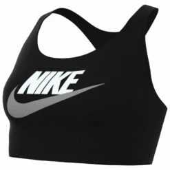 Nike Women's Dri-Fit Swoosh Medium-Support Graphic - Sports Bra