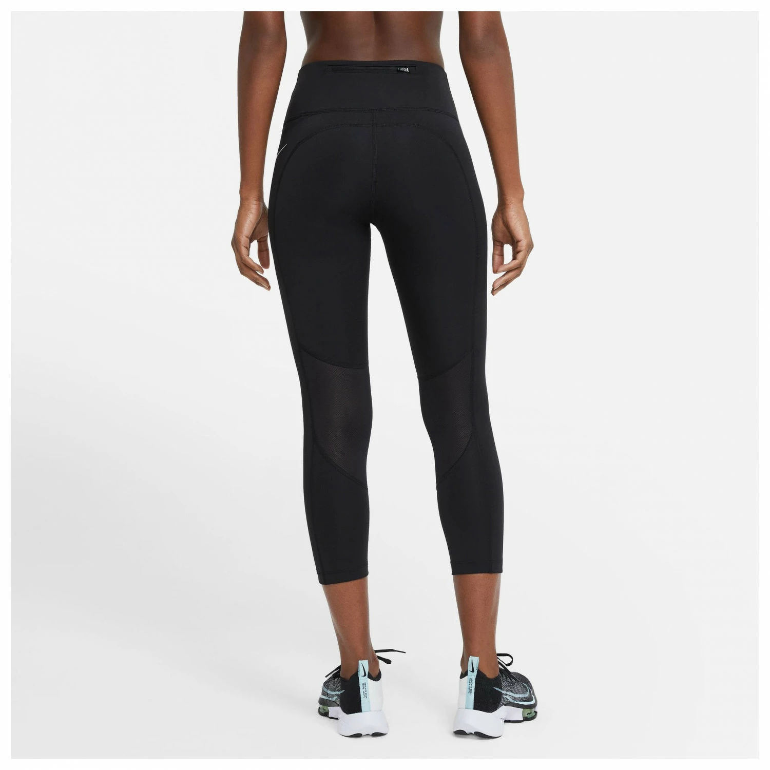 Nike Women's Fast Mid-Rise Crop Running Leggings - Running Tights 4 Nike Women's Fast Mid-Rise Crop Running Leggings - Running Tights - Image 2