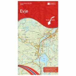Wander-Outdoorkarte: Evje 1/50 - Hiking Map