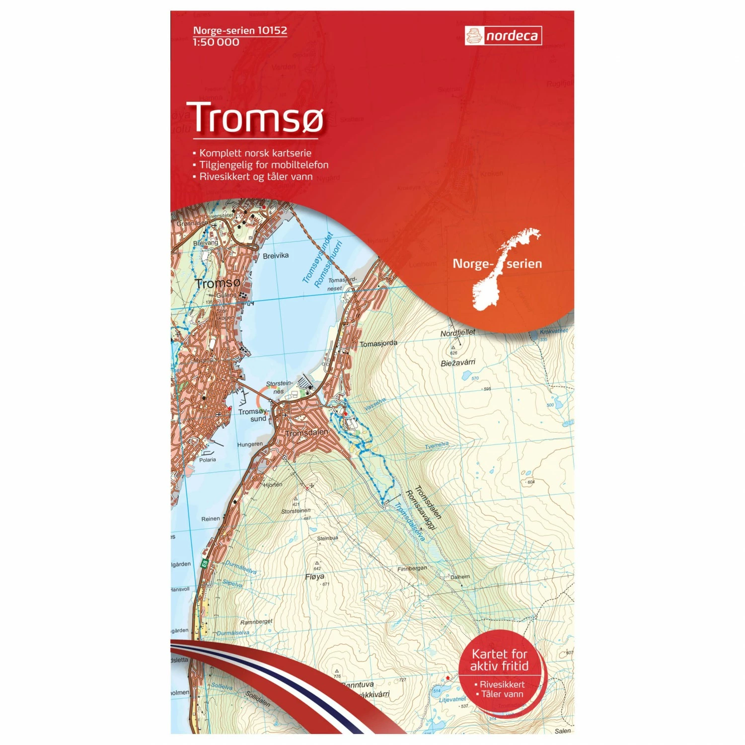 Wander-Outdoorkarte: Tromsø 1/50 - Hiking Map 3 Wander-Outdoorkarte: Tromsø 1/50 - Hiking Map