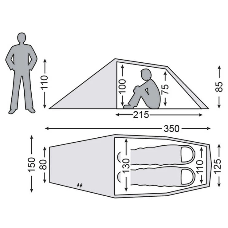 Nordisk Halland 2 PU - 2-person Tent 5 Nordisk Halland 2 PU - 2-person Tent - Image 3