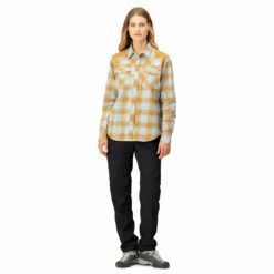 Norrøna Women's Svalbard Flannel Shirt - Shirt -Outdoor Equipment Sales Shop norroena womens svalbard flannel shirt shirt detail 3