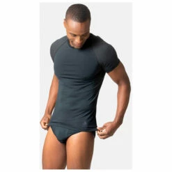 Odlo Baselayer Top Crew Neck S/S Performance Light E - Synthetic Base Layer 8 Odlo Baselayer Top Crew Neck S/S Performance Light E - Synthetic Base Layer -Outdoor Equipment Sales Shop odlo baselayer top crew neck s s performance light e synthetic base layer detail 3