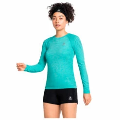 Odlo Women's T-Shirt L/S Crew Neck Essential Seamless - Sport Shirt 8 Odlo Women's T-Shirt L/S Crew Neck Essential Seamless - Sport Shirt -Outdoor Equipment Sales Shop odlo womens t shirt l s crew neck essential seamless sport shirt detail 3