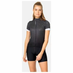 Odlo Women's T-Shirt S/U Collar S/S FZ Essential Print - Cycling Jersey 12 Odlo Women's T-Shirt S/U Collar S/S FZ Essential Print - Cycling Jersey -Outdoor Equipment Sales Shop odlo womens t shirt s u collar s s fz essential print cycling jersey detail 3