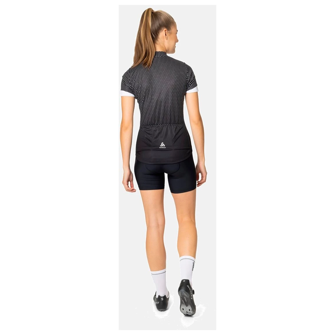 Odlo Women's T-Shirt S/U Collar S/S FZ Essential Print - Cycling Jersey 7 Odlo Women's T-Shirt S/U Collar S/S FZ Essential Print - Cycling Jersey - Image 5