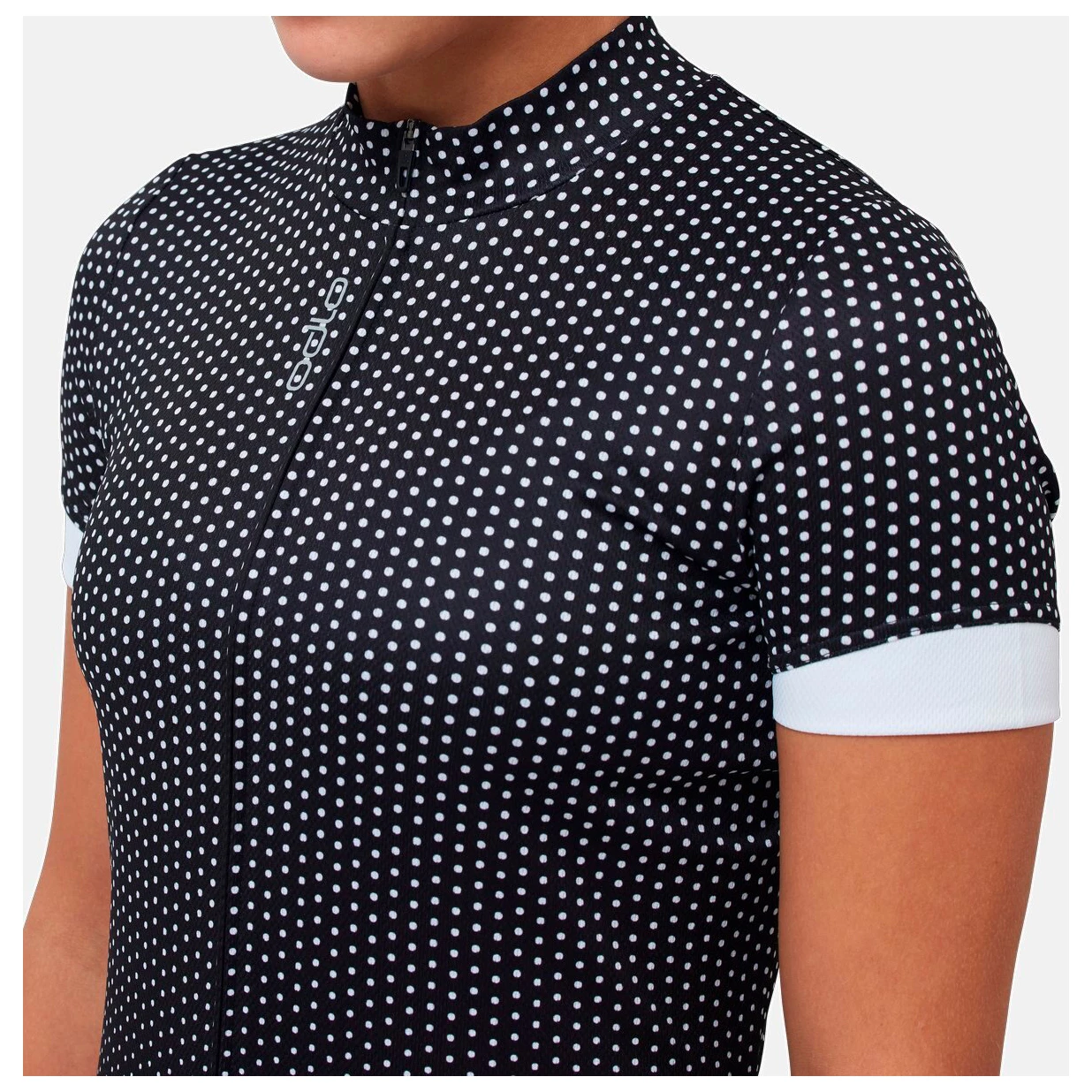 Odlo Women's T-Shirt S/U Collar S/S FZ Essential Print - Cycling Jersey 10 Odlo Women's T-Shirt S/U Collar S/S FZ Essential Print - Cycling Jersey - Image 8