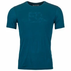 Ortovox 120 Cool Tec Mountain Logo T-Shirt - Merino Shirt