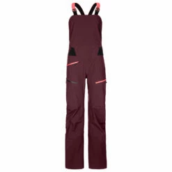 Ortovox Women's 3L Deep Shell Bib Pants - Ski Trousers