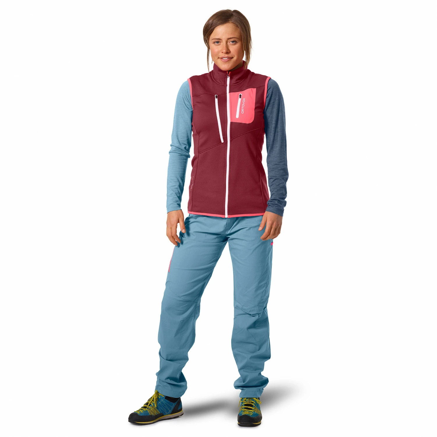 Ortovox Women's Fleece Grid Vest - Merino Vest 4 Ortovox Women's Fleece Grid Vest - Merino Vest - Image 2