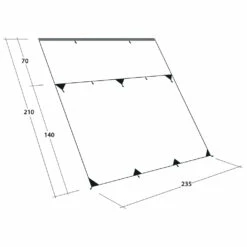 Outwell Hillcrest Tarp - Tarp -Outdoor Equipment Sales Shop outwell hillcrest tarp tarp detail 6