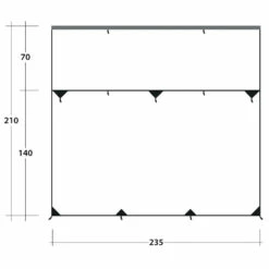 Outwell Hillcrest Tarp - Tarp -Outdoor Equipment Sales Shop outwell hillcrest tarp tarp detail 7