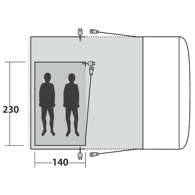 Outwell Inner Jonesville 290SA/Wolfburg 380A - Body 4 Outwell Inner Jonesville 290SA/Wolfburg 380A - Body - Image 2