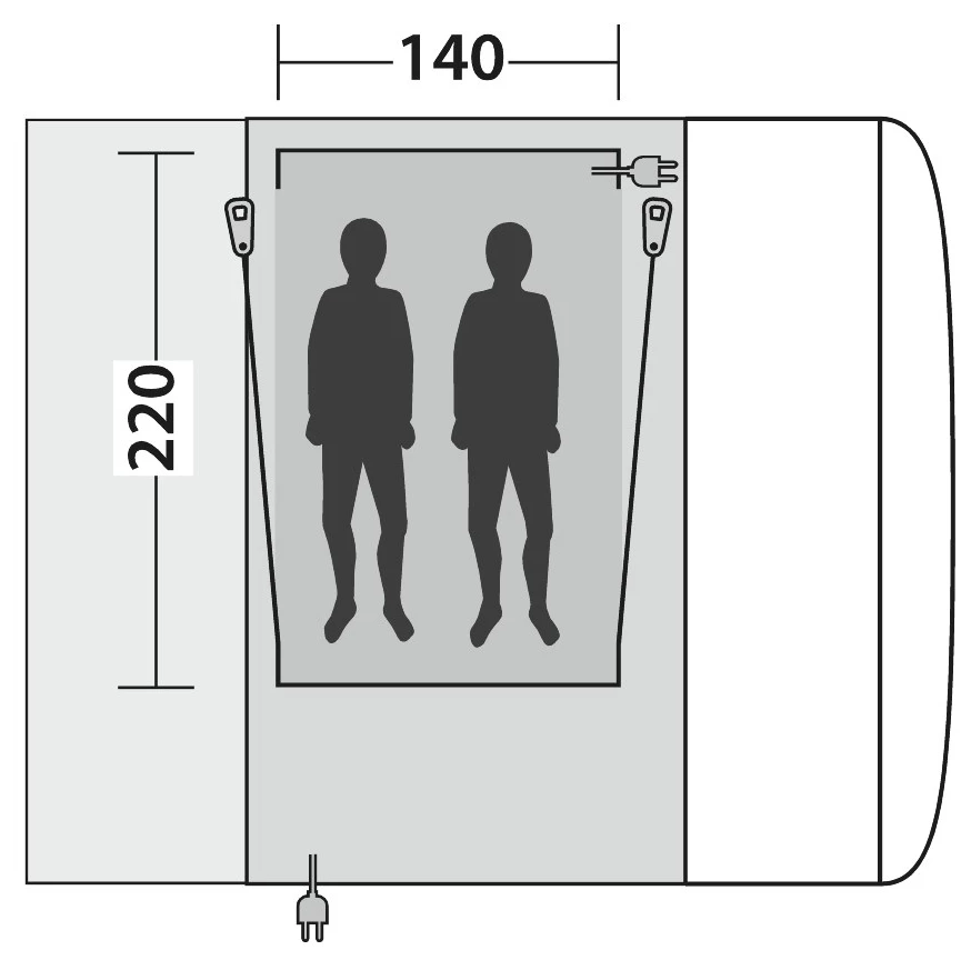 Outwell Inner Parkville 200SA/Maryville 260SA Flex - Body 4 Outwell Inner Parkville 200SA/Maryville 260SA Flex - Body - Image 2