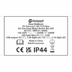 Outwell Mensa Mains 3Way Roller Kit W/ USB/Light 13 Outwell Mensa Mains 3Way Roller Kit W/ USB/Light -Outdoor Equipment Sales Shop outwell mensa mains 3way roller kit w usb light detail 6