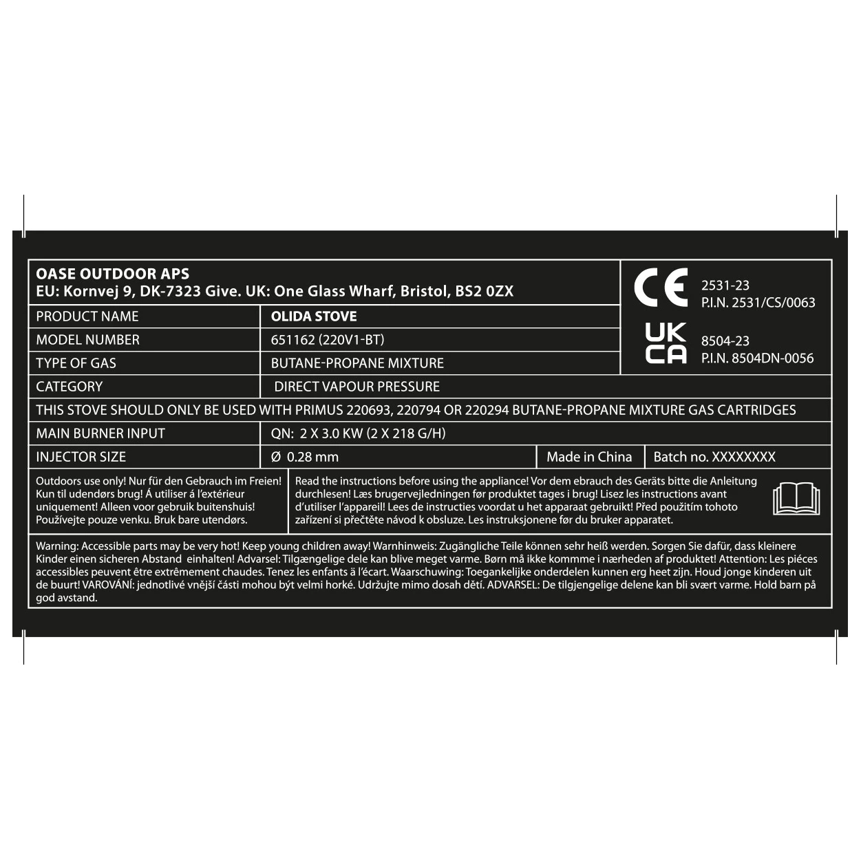 Outwell Olida Stove - Gas Stove 10 Outwell Olida Stove - Gas Stove - Image 8