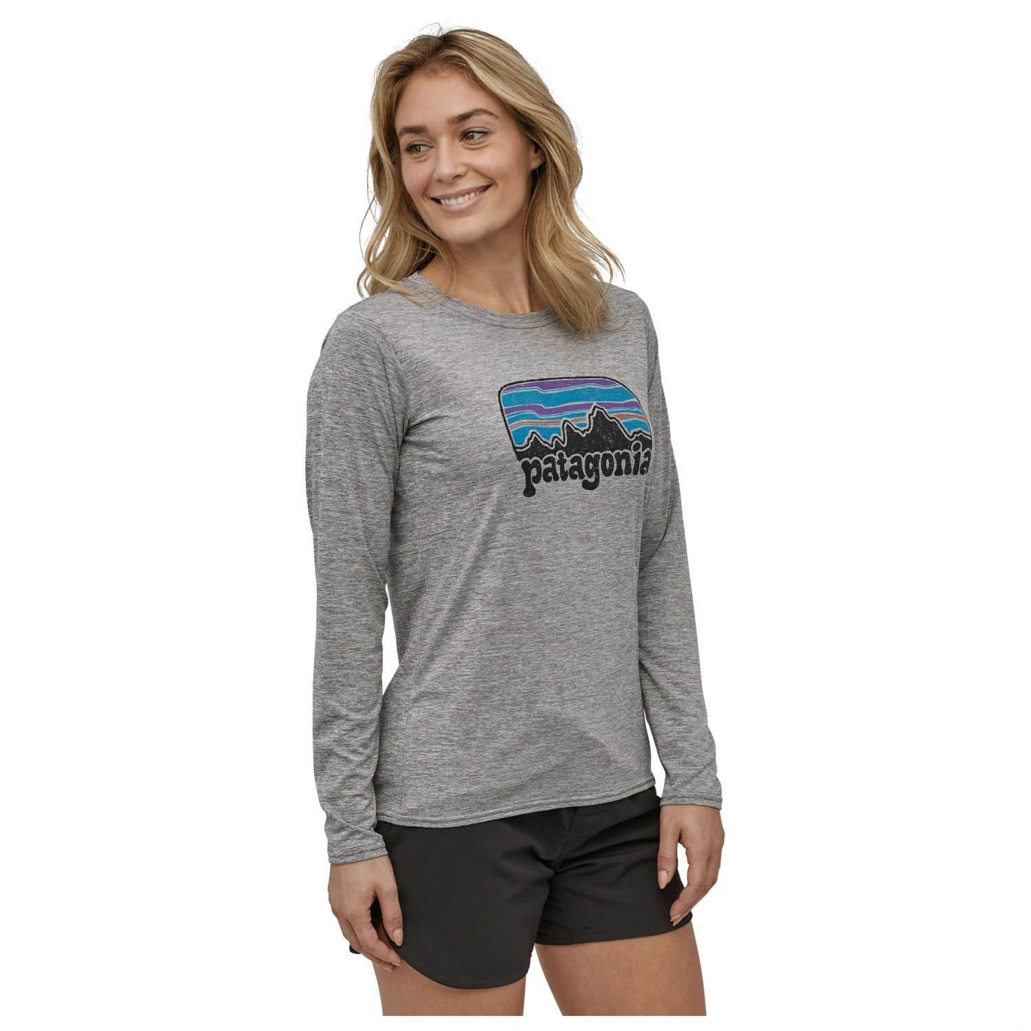 Patagonia Women's L/S Cap Cool Daily Graphic Shirt - Longsleeve 4 Patagonia Women's L/S Cap Cool Daily Graphic Shirt - Longsleeve - Image 2