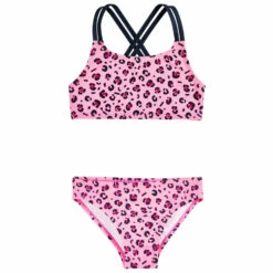 Playshoes Kid's UV Protection Bikini - Leopard Print