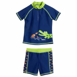 Playshoes Kid's UV-Schutz Bade-Set Krokodil - Lycra