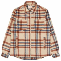 Revolution Checked Wool-Blend Overshirt With Zipper - Shirt
