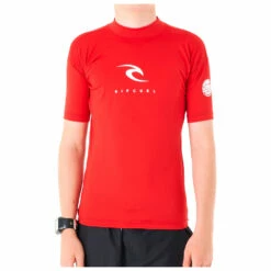 Rip Curl Boy's Corps S/S Rash Vest - Lycra