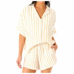 Rip Curl Women's Premium Surf Stripe S/S Shirt - Blouse