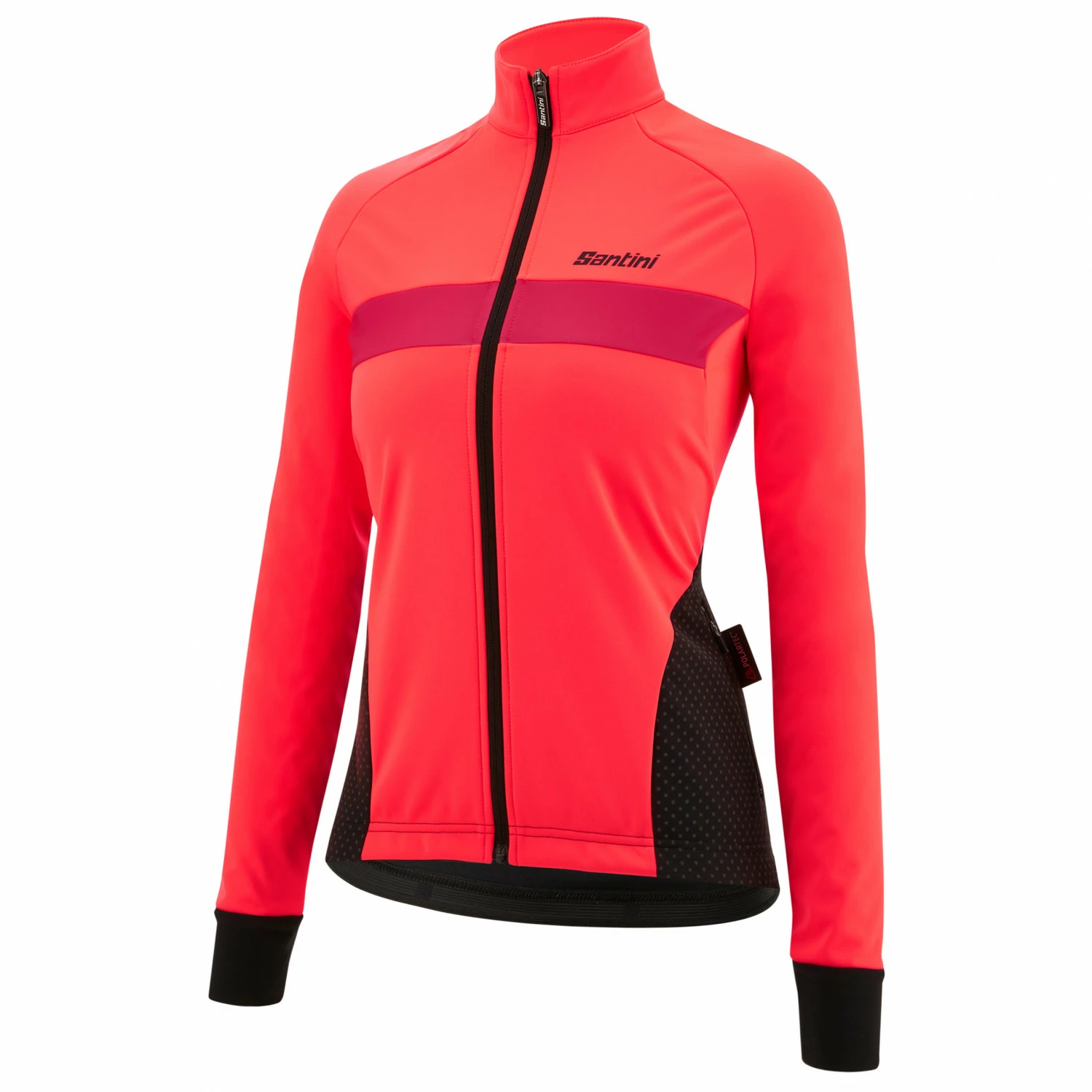 Santini Women's 3W Coral Bengal Winter Jacket - Cycling Jacket 4 Santini Women's 3W Coral Bengal Winter Jacket - Cycling Jacket - Image 2