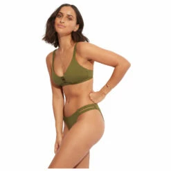 Seafolly Women's Collective Gathered Tab Bralette - Bikini Top 13 Seafolly Women's Collective Gathered Tab Bralette - Bikini Top -Outdoor Equipment Sales Shop seafolly womens collective gathered tab bralette bikini top detail 4