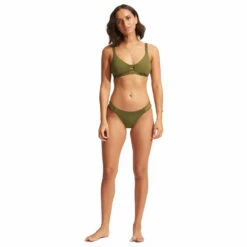 Seafolly Women's Collective Gathered Tab Bralette - Bikini Top 14 Seafolly Women's Collective Gathered Tab Bralette - Bikini Top -Outdoor Equipment Sales Shop seafolly womens collective gathered tab bralette bikini top detail 5
