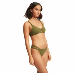 Seafolly Women's Collective Gathered Tab Bralette - Bikini Top 15 Seafolly Women's Collective Gathered Tab Bralette - Bikini Top -Outdoor Equipment Sales Shop seafolly womens collective gathered tab bralette bikini top detail 6