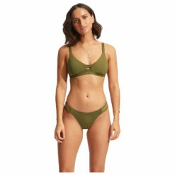 Seafolly Women's Collective Gathered Tab Bralette - Bikini Top 17 Seafolly Women's Collective Gathered Tab Bralette - Bikini Top -Outdoor Equipment Sales Shop seafolly womens collective gathered tab bralette bikini top detail 8