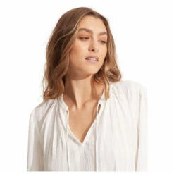 Seafolly Women's Market Tier Dress - Dress 9 Seafolly Women's Market Tier Dress - Dress -Outdoor Equipment Sales Shop seafolly womens market tier dress dress detail 4