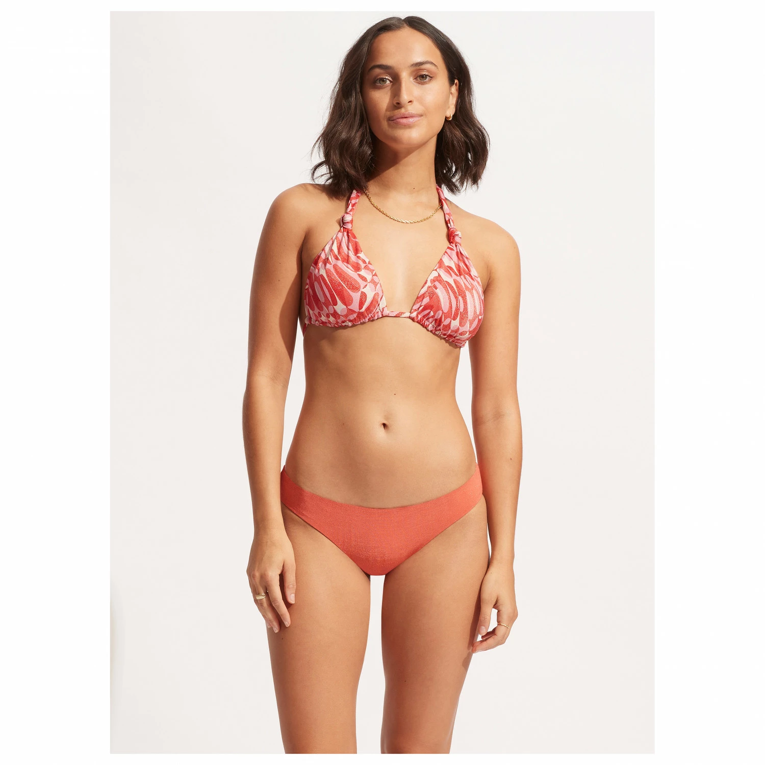 Seafolly Women's Poolside Reversible Longline Tri - Bikini Top 5 Seafolly Women's Poolside Reversible Longline Tri - Bikini Top - Image 3