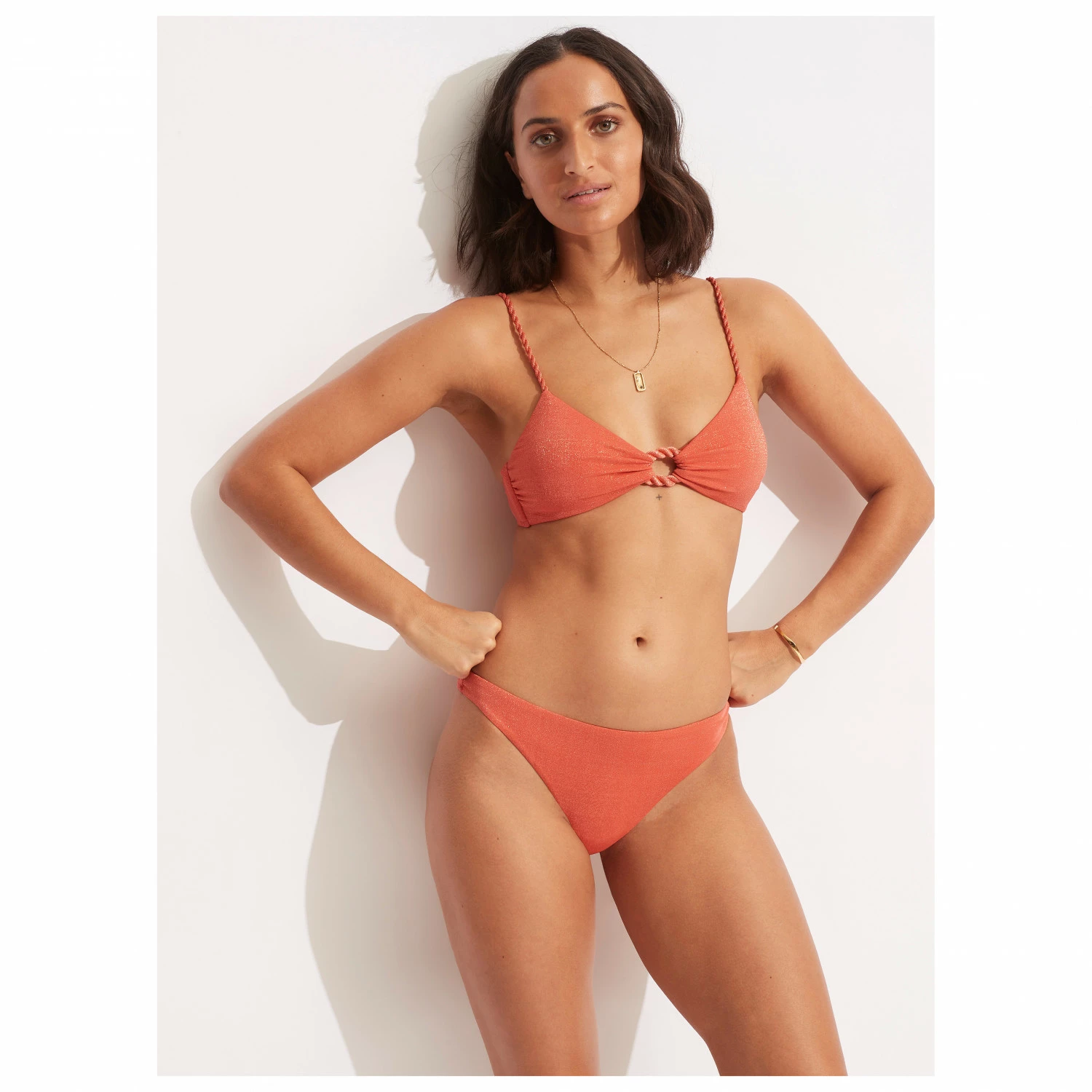 Seafolly Women's Poolside Ring Front Bralette - Bikini Top 10 Seafolly Women's Poolside Ring Front Bralette - Bikini Top - Image 8