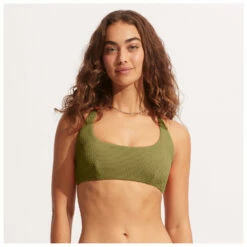 Seafolly Women's Sea Dive Scoop Neck Halter - Bikini Top -Outdoor Equipment Sales Shop seafolly womens sea dive scoop neck halter bikini top detail 3