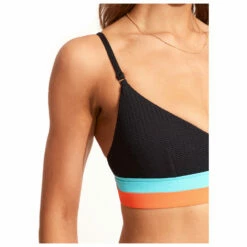 Seafolly Women's Slice Of Splice Spliced Bralette - Bikini Top -Outdoor Equipment Sales Shop seafolly womens slice of splice spliced bralette bikini top detail 5