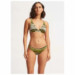 Seafolly Women's Sun Stripe Longline Tri - Bikini Top 13 Seafolly Women's Sun Stripe Longline Tri - Bikini Top -Outdoor Equipment Sales Shop seafolly womens sun stripe longline tri bikini top detail 4