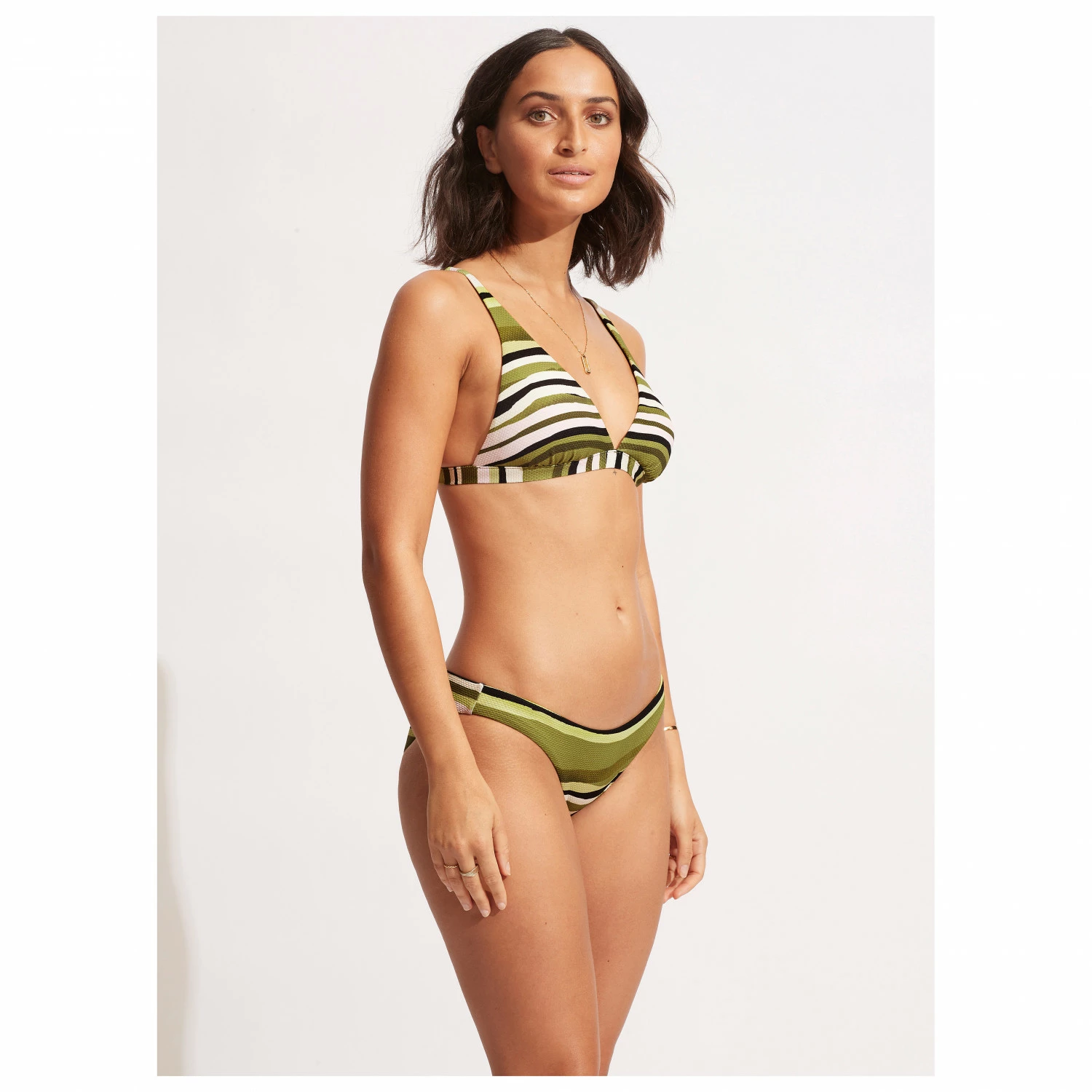 Seafolly Women's Sun Stripe Longline Tri - Bikini Top 7 Seafolly Women's Sun Stripe Longline Tri - Bikini Top - Image 5