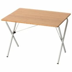 Snow Peak Single Action Table Bamboo Top - Camping Table